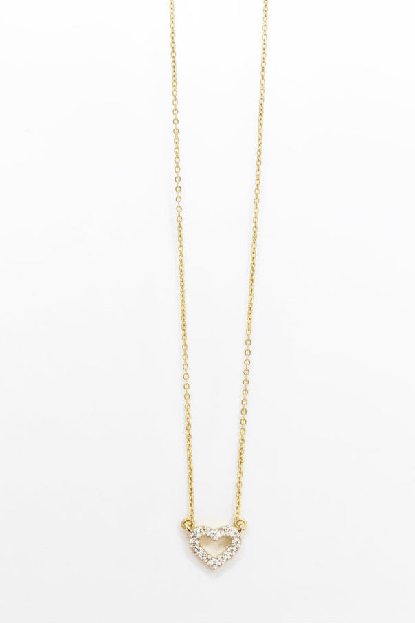 Diamonds heart necklace