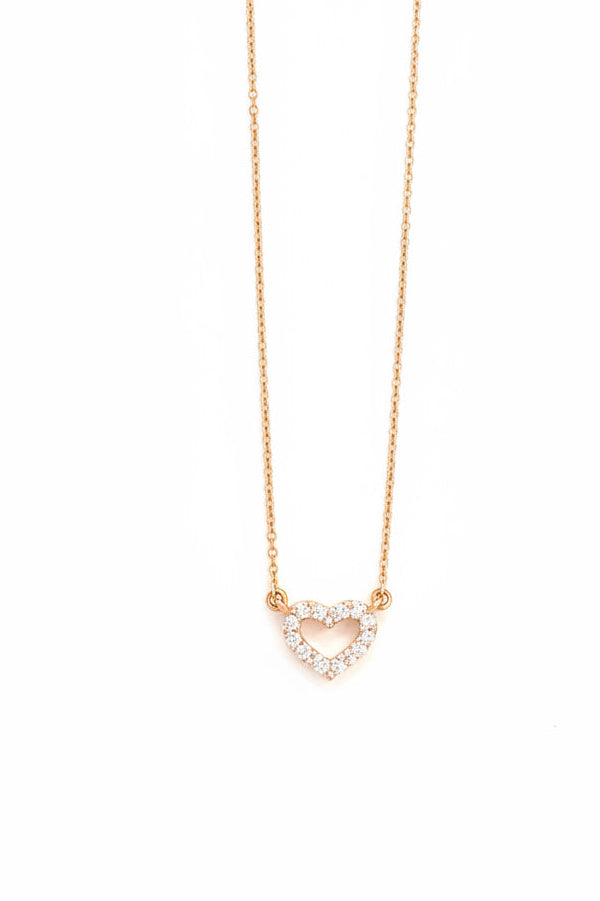 Diamonds heart necklace