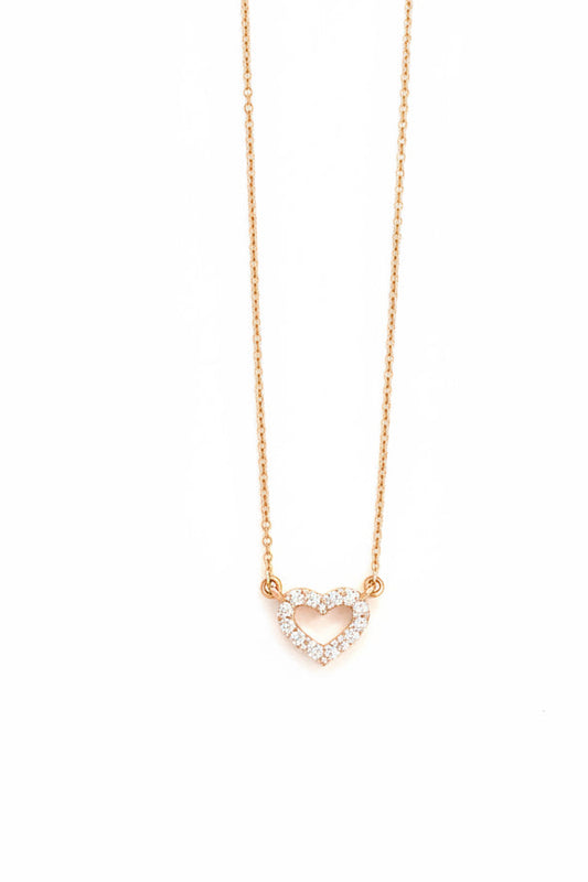 Diamonds heart necklace