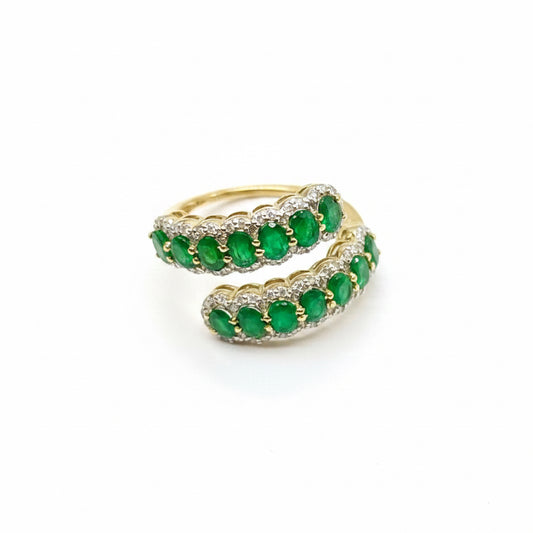 Emerald vibes ring