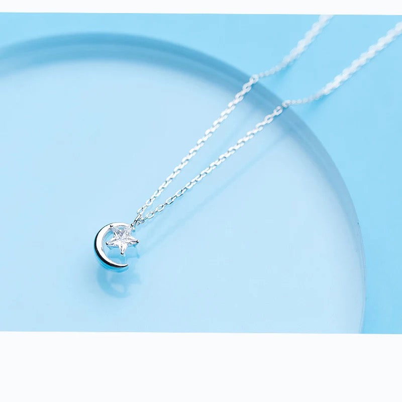 MOON AND STAR NECKLACE